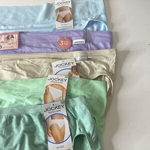 Jockey Assortment of Hi Cut Panties 5 Pairs Size XL / 8